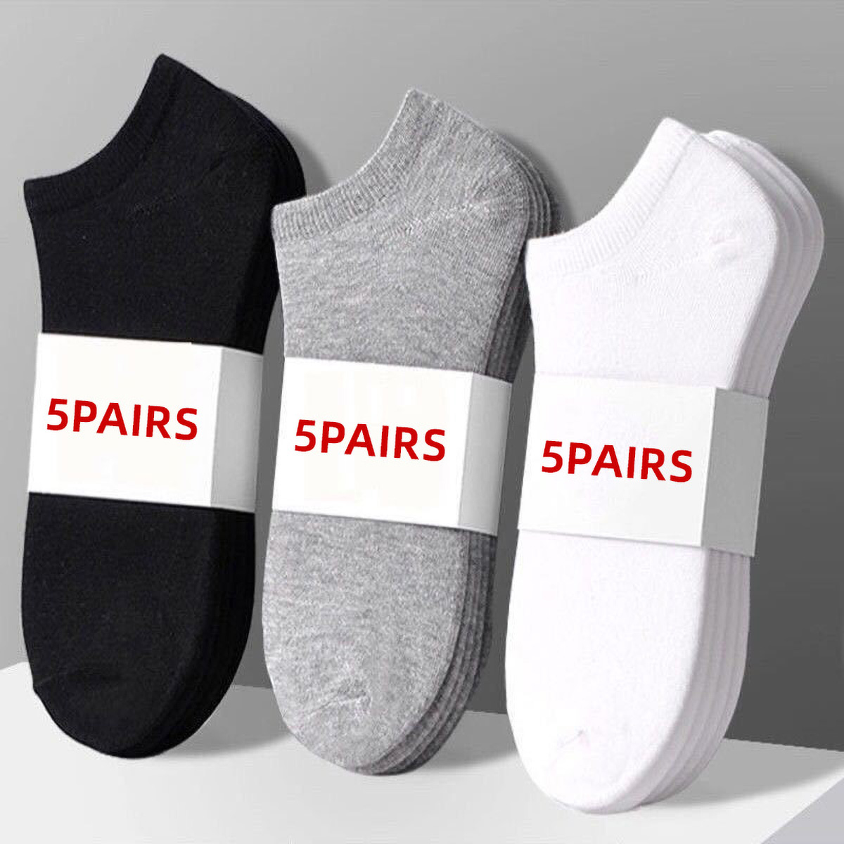 Socks Ankle Men - 5 Pasang Kaos Kaki Kasual Unisex