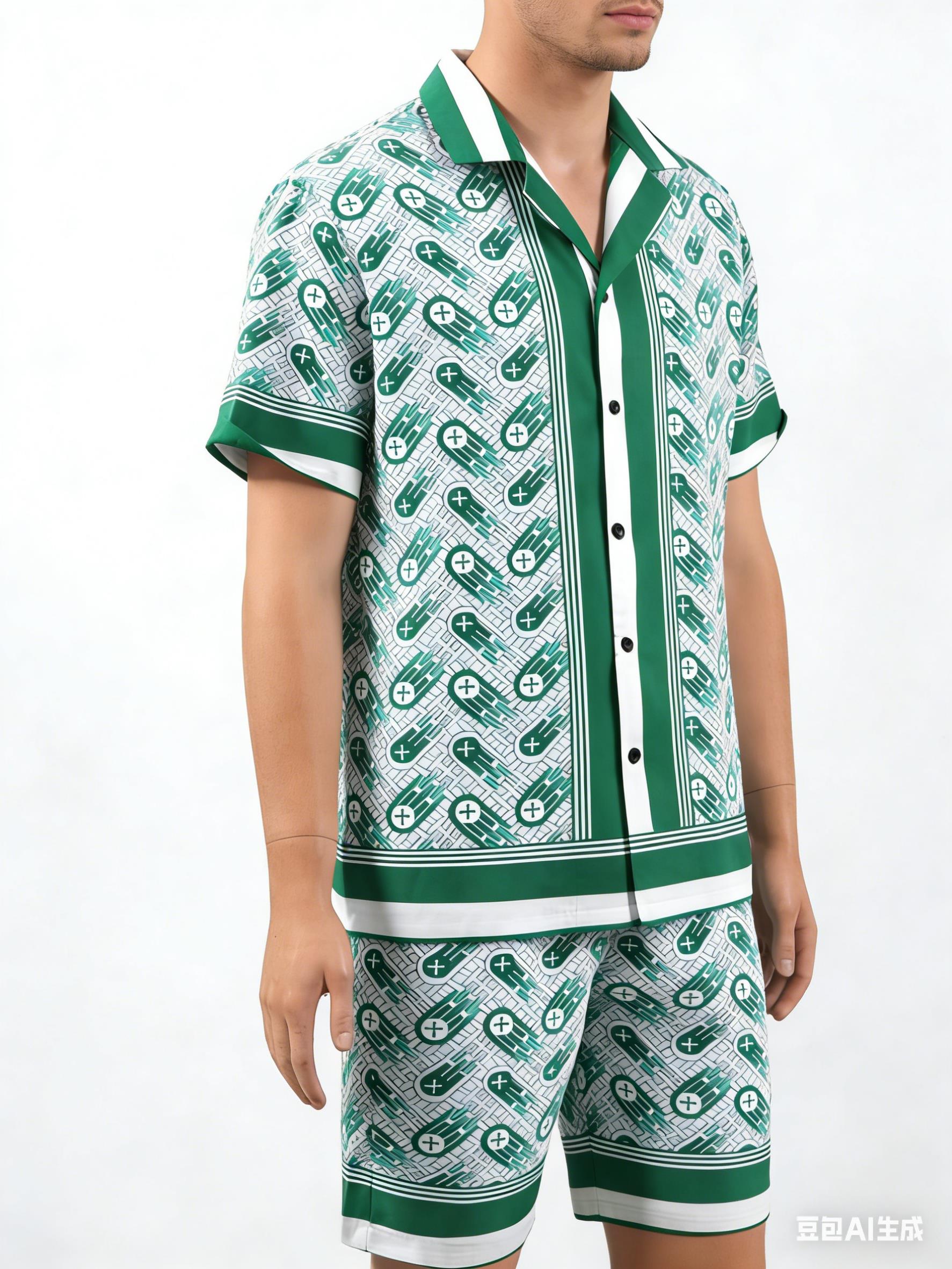 Men'S Fashion Y2K - Kemeja Lengan Pendek Fashion Harian Musim