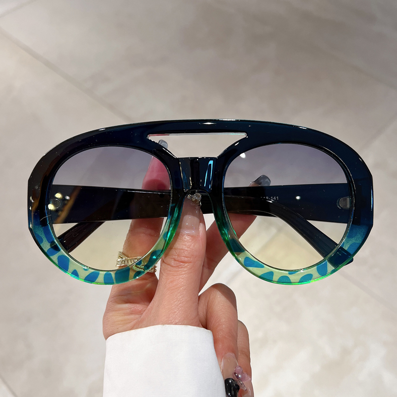 Men'S Fashion Round Glasses - Kacamata Hitam Bulat Ukuran Besar Pria
