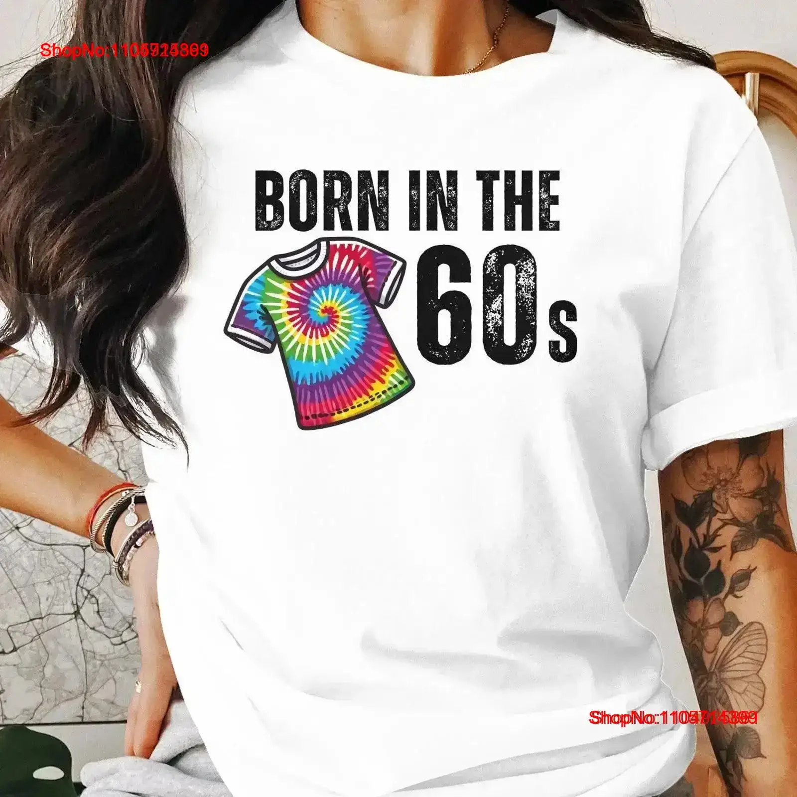 Men'S Fashion 1960S - Kaos Born In The 60s Retro