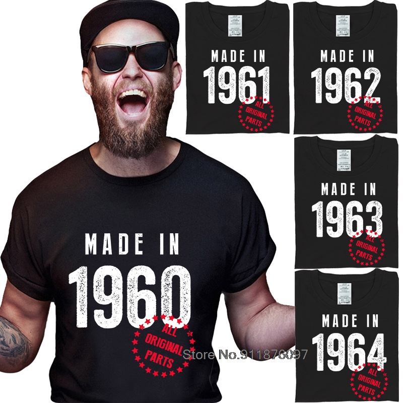 Men'S Fashion 1960S - Kaus Pria Katun Musim Panas Ukuran