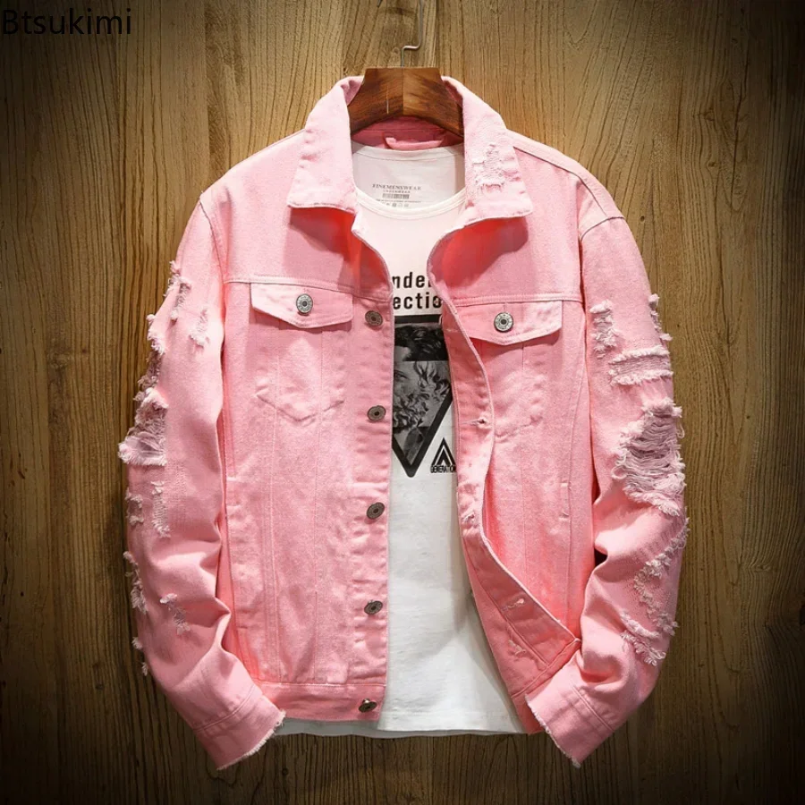 Mens Fashion Denim Jacket - Jaket Jeans Pria Model Baru 2026,