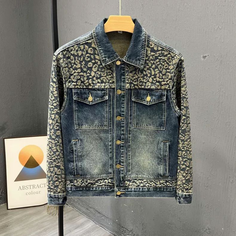 Mens Fashion Denim Jacket - Jaket Denim Pria Gaya Korea yang