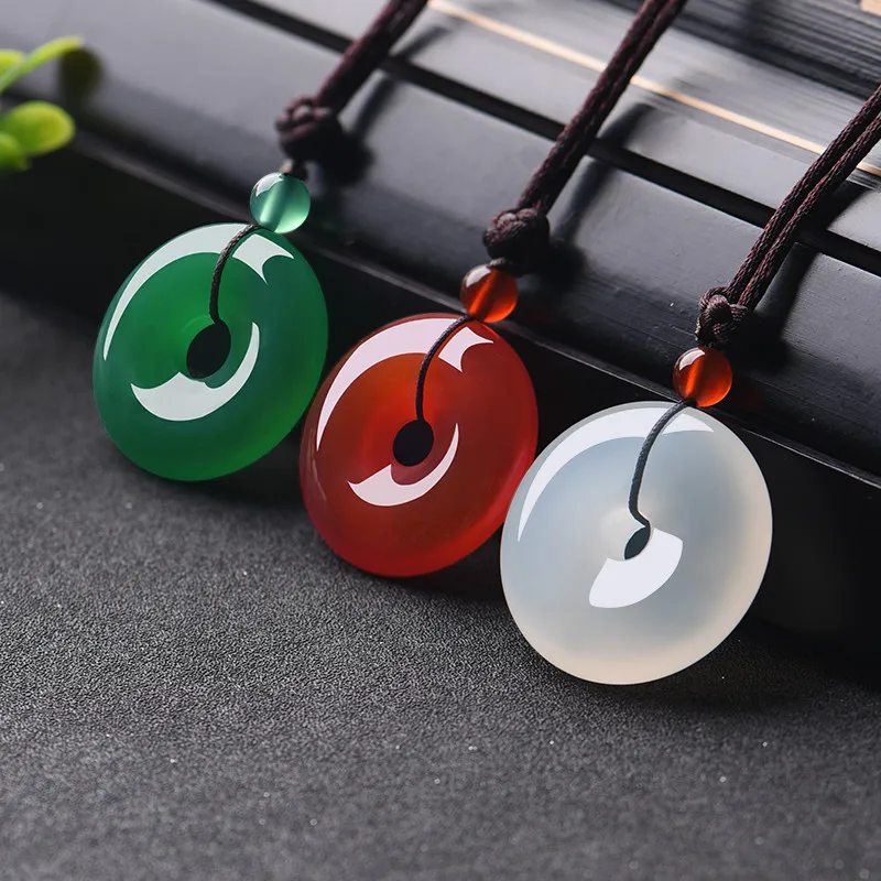Men'S Fashion Accessories - Alami Multiwarna Jade Donat Liontin Batu