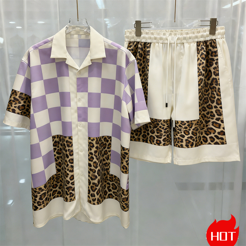 Men'S Fashion Y2K - Setelan Kemeja Pria Musim Panas, Sederhana