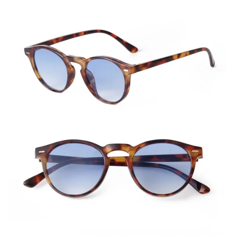 Men'S Fashion Round Glasses - Kacamata Hitam Bulat Fashion Vintage Wanita