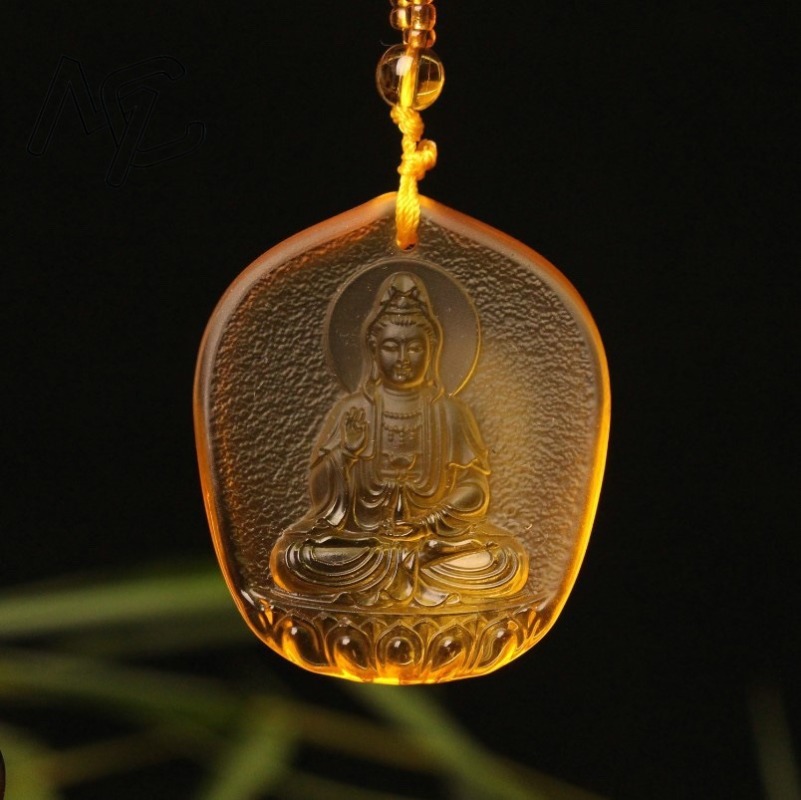 Men'S Fashion Accessories - Cina Kuning Kristal Tetesan Air Guanyin