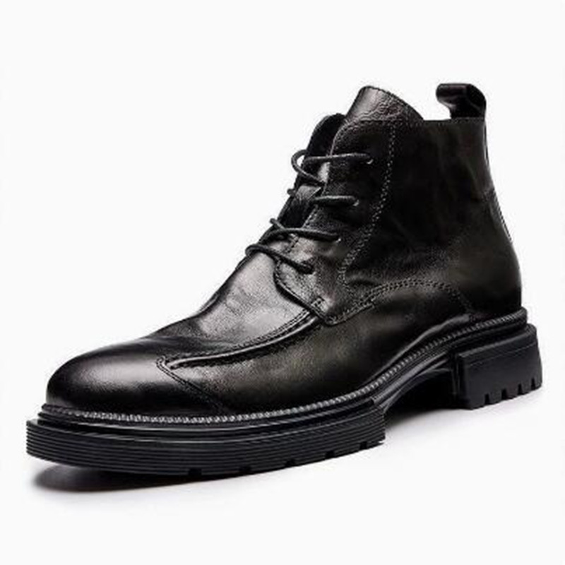 Mens Fashion Combat Boots - Sepatu Pria Desainer Mewah, Boots Retro