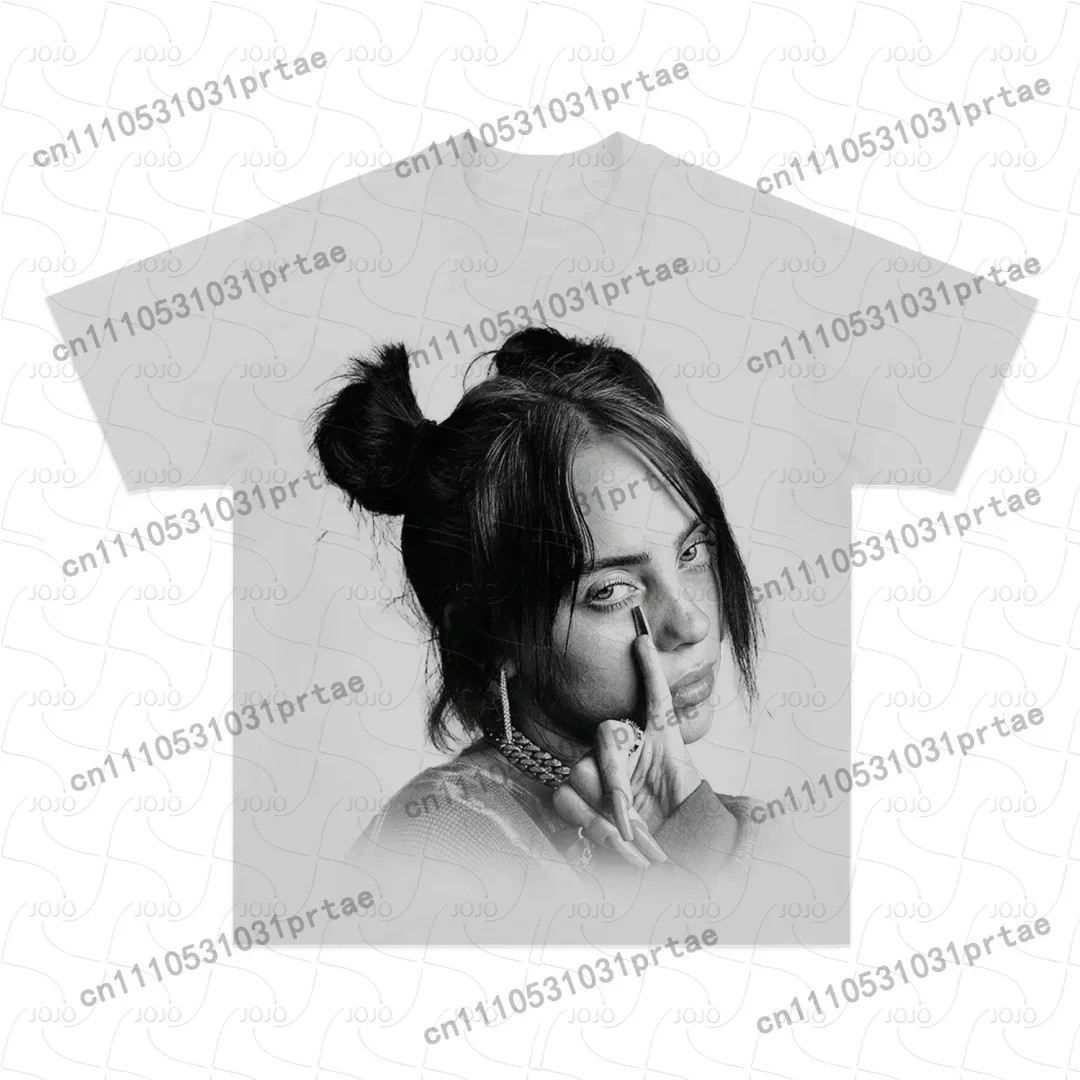 Kaos Polos Billie Eilish Retro - Mens Fashion Summer 2025 ulasan dan harga