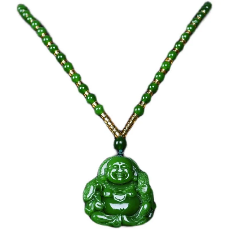 Cina Green Jade Maitreya Buddh - Men'S Fashion Accessories ulasan dan harga