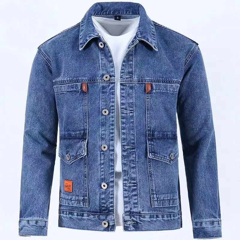 Jaket Denim pria, mantel Denim - Mens Fashion Denim Jacket ulasan dan harga