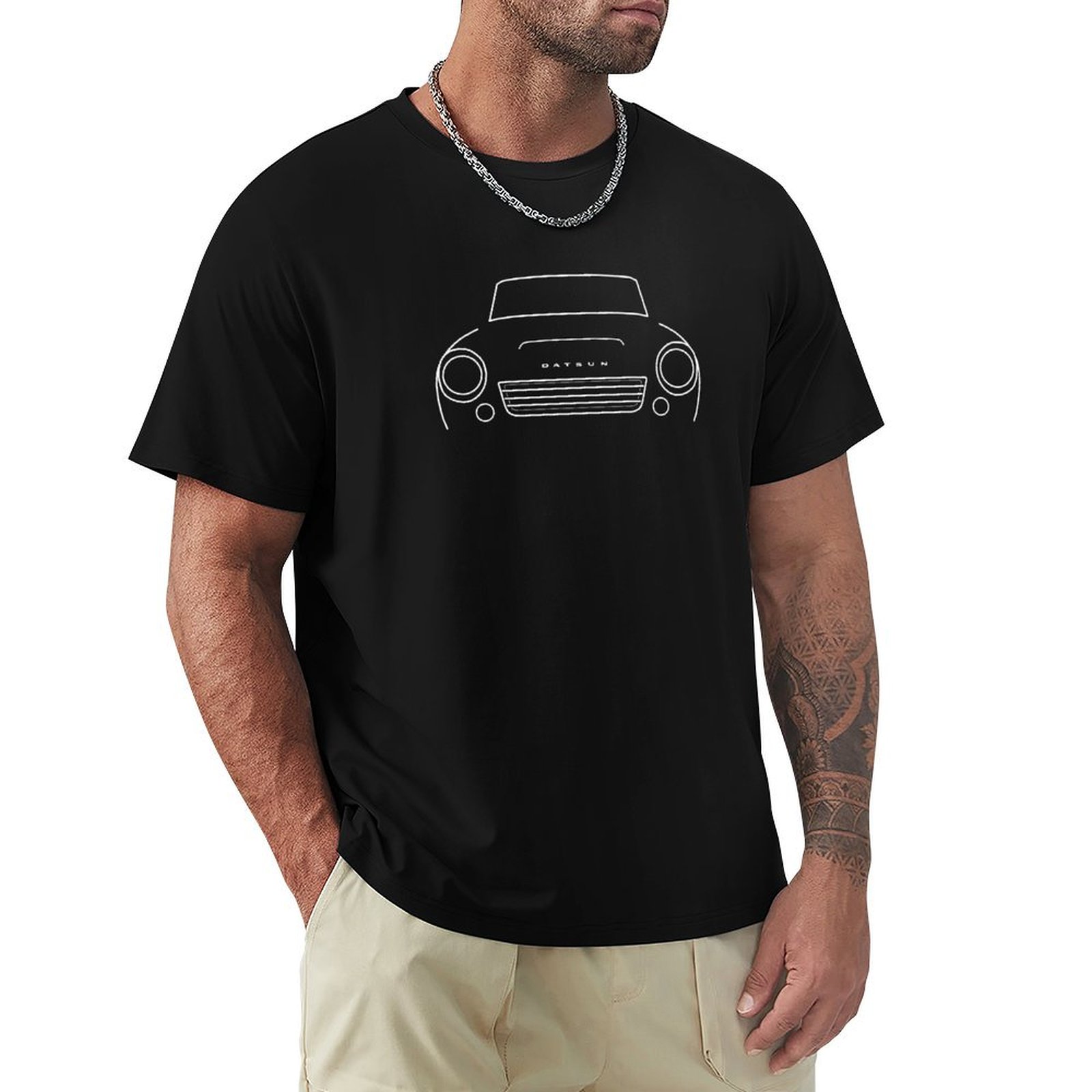 Kaos Grafis Garis Putih Mobil  - Men'S Fashion 1960S ulasan dan harga
