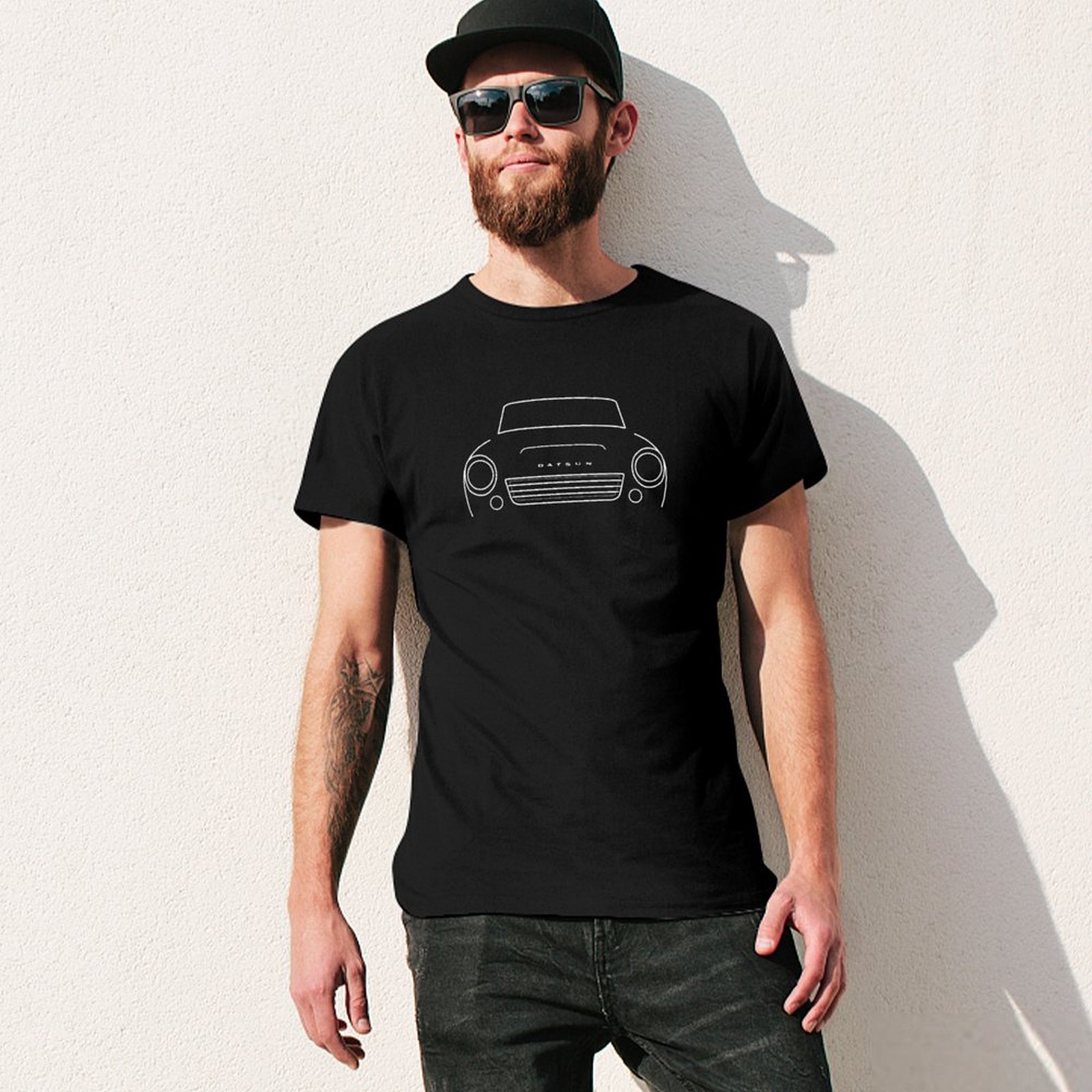 Kaos Grafis Garis Putih Mobil  - Men'S Fashion 1960S ulasan dan harga