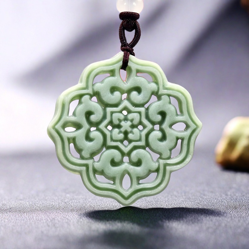 Kalung liontin bunga giok asli - Men'S Fashion Accessories ulasan dan harga