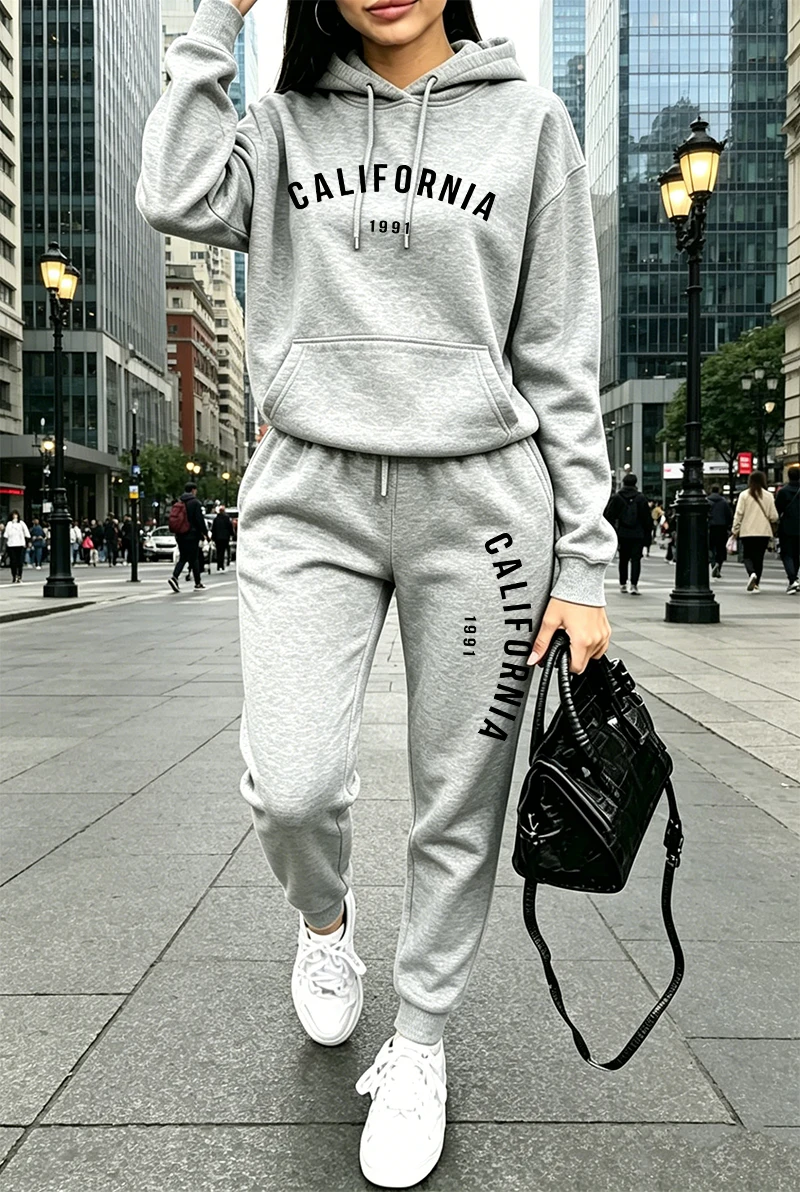 Penjualan Terlaris Setelan Ola - Streetwear Hoodie ulasan dan harga