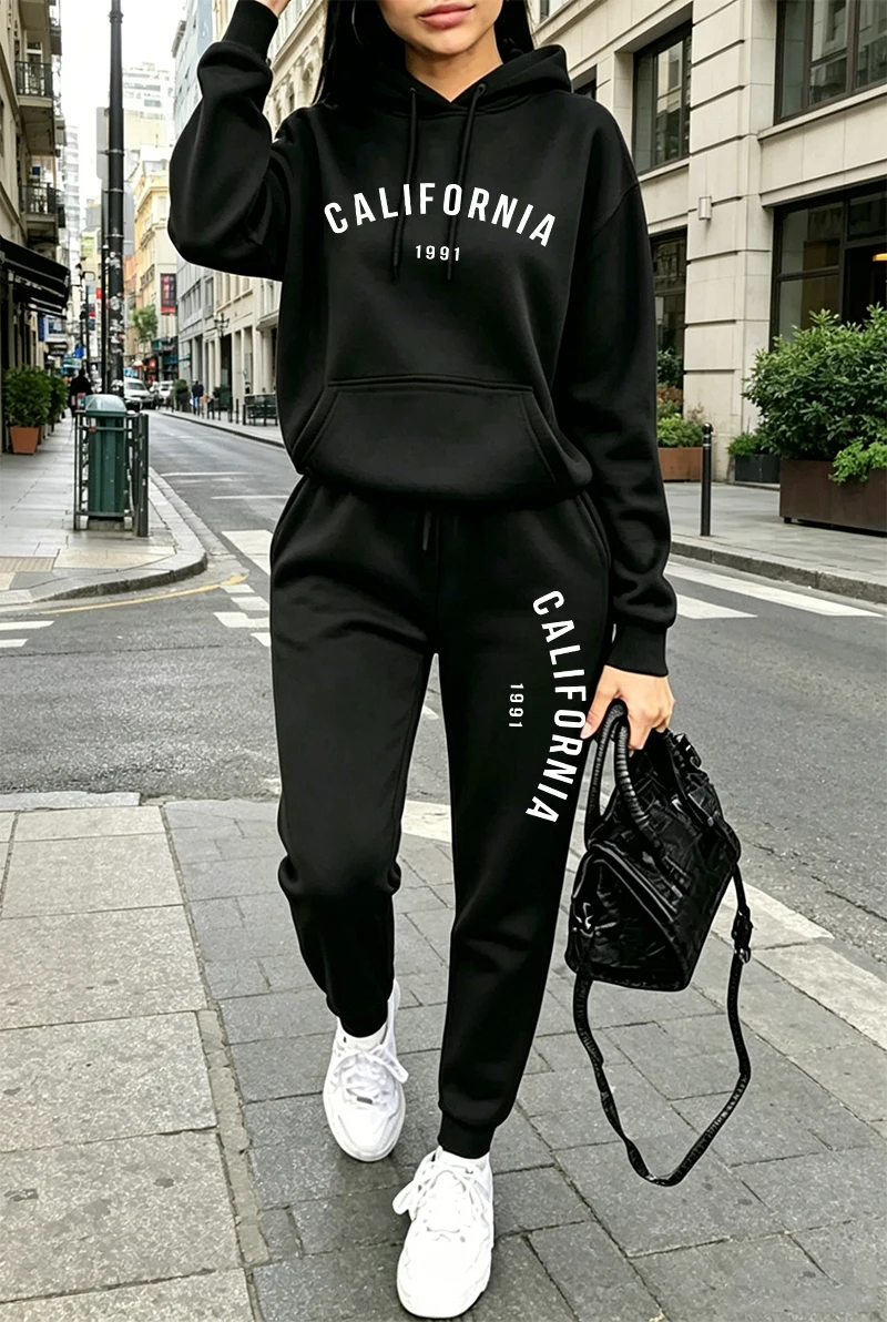 Penjualan Terlaris Setelan Ola - Streetwear Hoodie ulasan dan harga