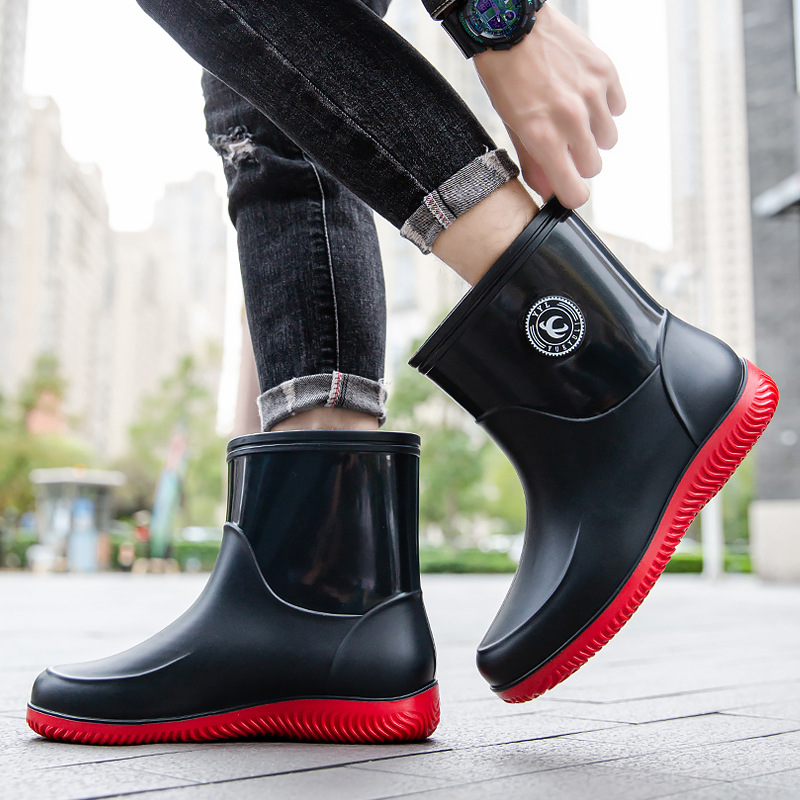 Sepatu Bot Hujan Setengah Beti - Mens Fashion Summer 2025 ulasan dan harga