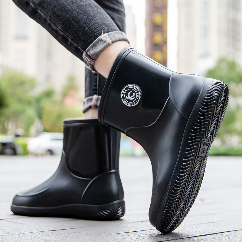 Sepatu Bot Hujan Setengah Beti - Mens Fashion Summer 2025 ulasan dan harga