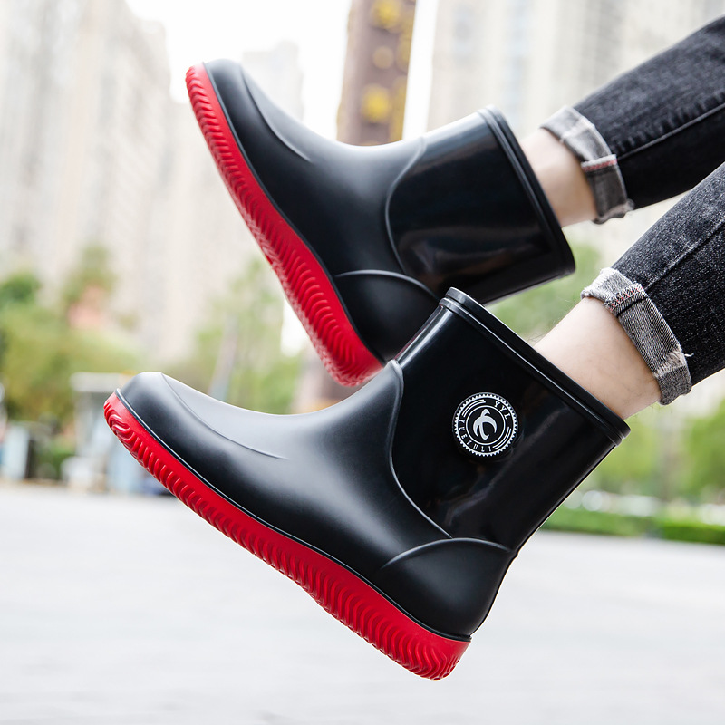 Sepatu Bot Hujan Setengah Beti - Mens Fashion Summer 2025 ulasan dan harga