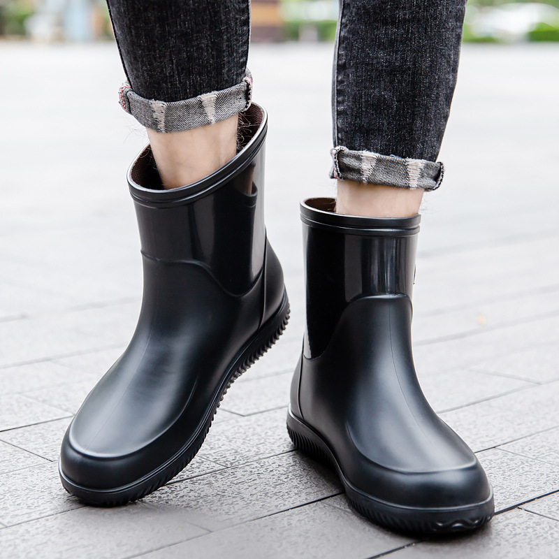 Sepatu Bot Hujan Setengah Beti - Mens Fashion Summer 2025 ulasan dan harga