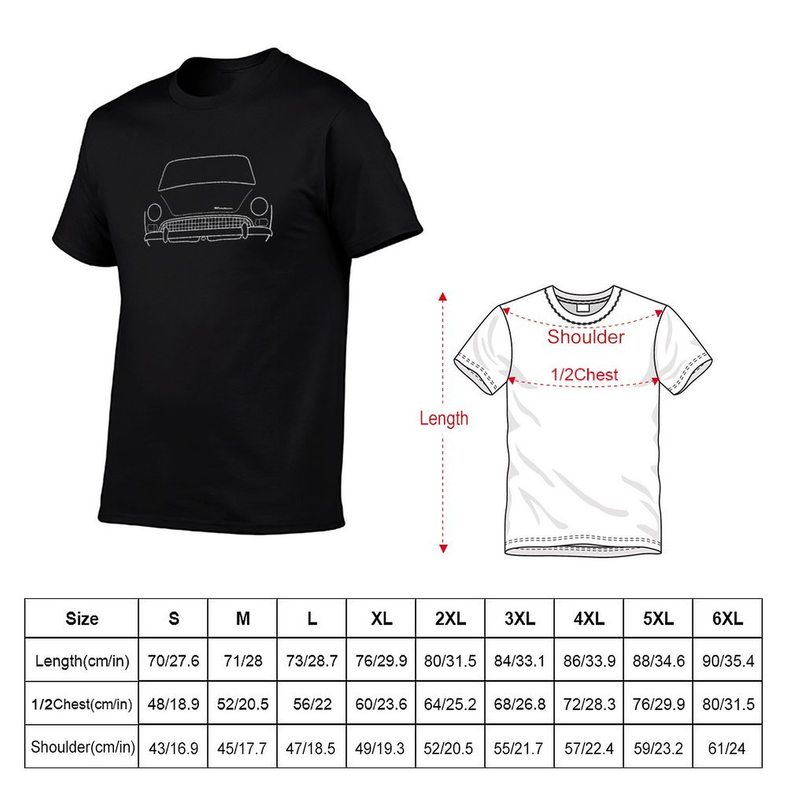 Kaos bergambar garis putih kla - Men'S Fashion 1960S ulasan dan harga