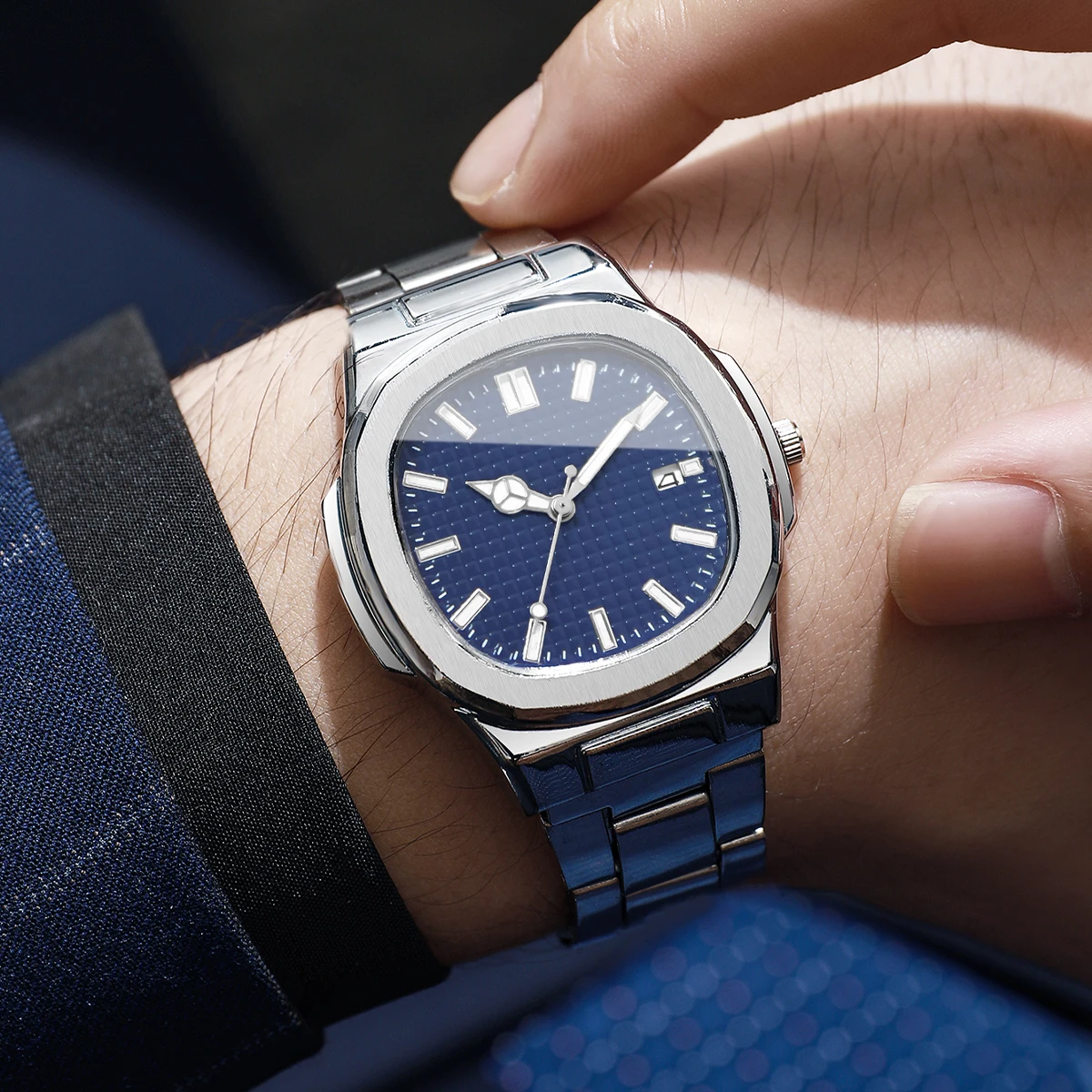 1 buah Jam Tangan Misteri Keju - Fashion Mens Watches ulasan dan harga