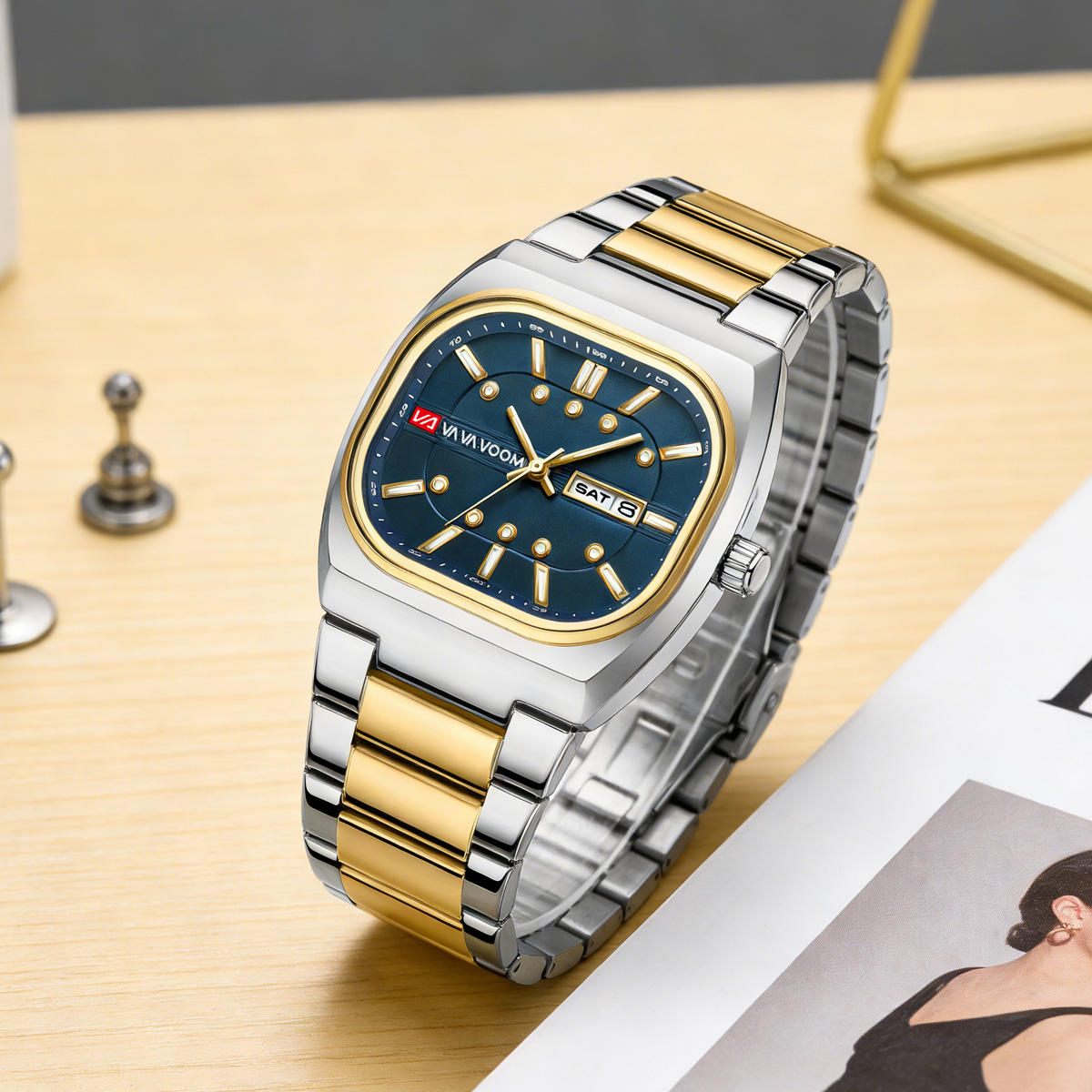 Jam Tangan Pria Quartz Desain  - Fashion Mens Watches ulasan dan harga