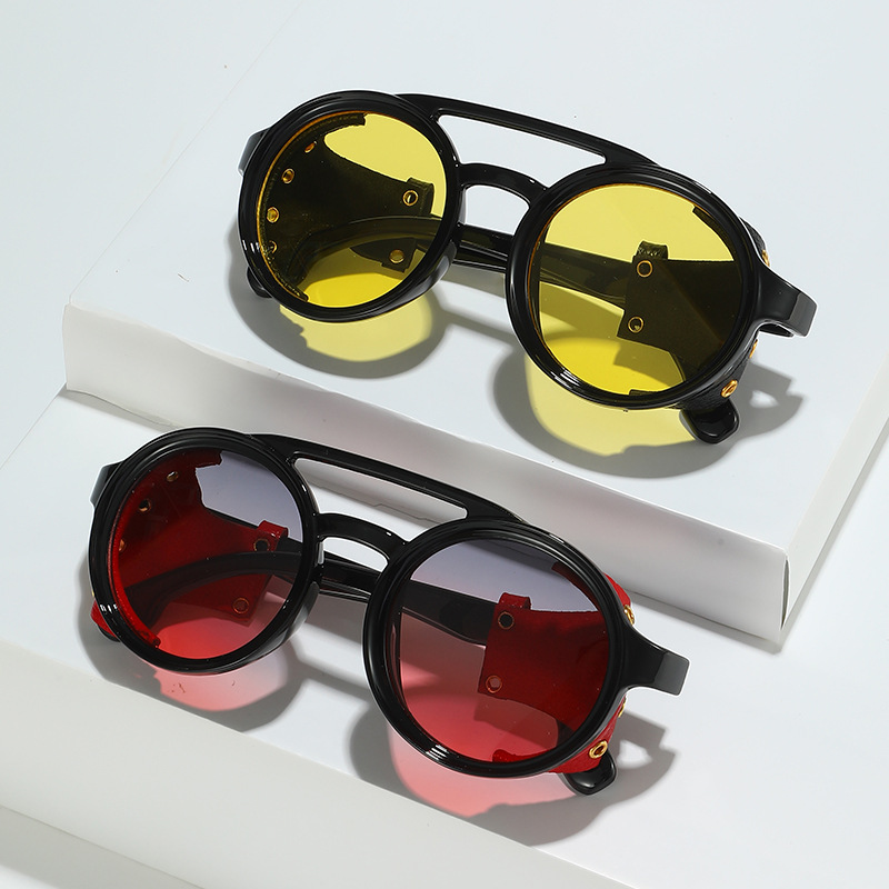 Kacamata Hitam Anti-UV Retro P - Men'S Fashion Round Glasses ulasan dan harga