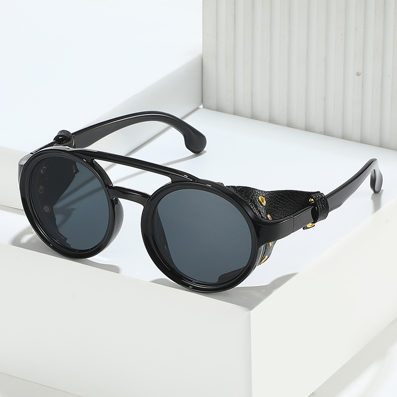 Kacamata Hitam Anti-UV Retro P - Men'S Fashion Round Glasses ulasan dan harga
