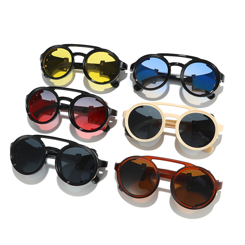 Kacamata Hitam Anti-UV Retro P - Men'S Fashion Round Glasses ulasan dan harga