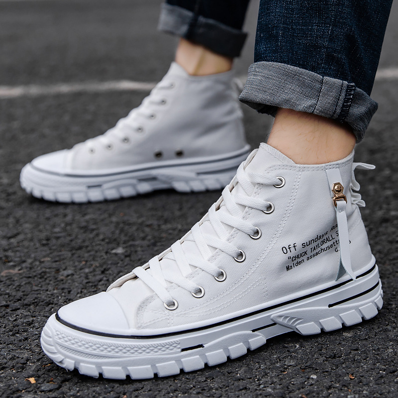 Sepatu Kanvas High-Top Pria Mu - Mens Fashion Summer 2025 ulasan dan harga