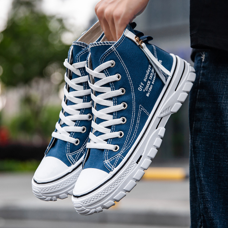 Sepatu Kanvas High-Top Pria Mu - Mens Fashion Summer 2025 ulasan dan harga