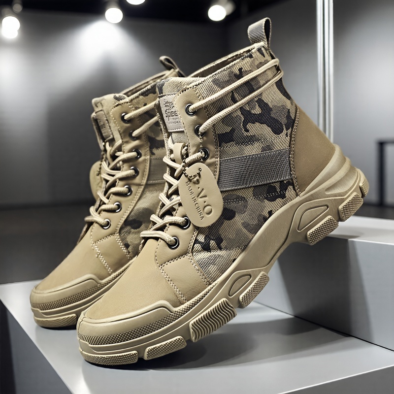 Sepatu Bot Tempur Pria Model M - Mens Fashion Combat Boots ulasan dan harga