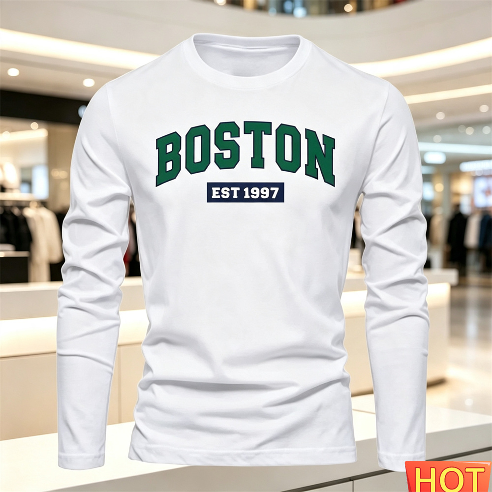 Kaos Lengan Panjang Pria Musim - Men'S Fashion Y2K ulasan dan harga