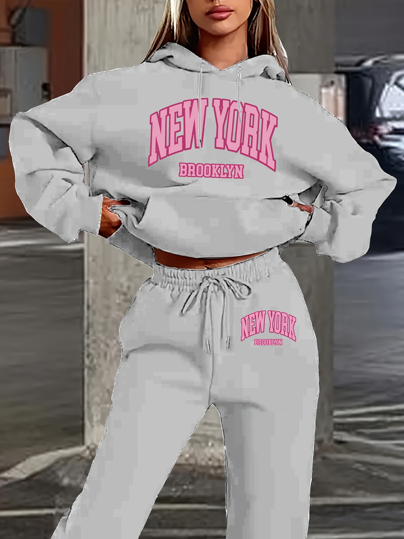 Setelan 2 potong untuk wanita  - Streetwear Hoodie ulasan dan harga