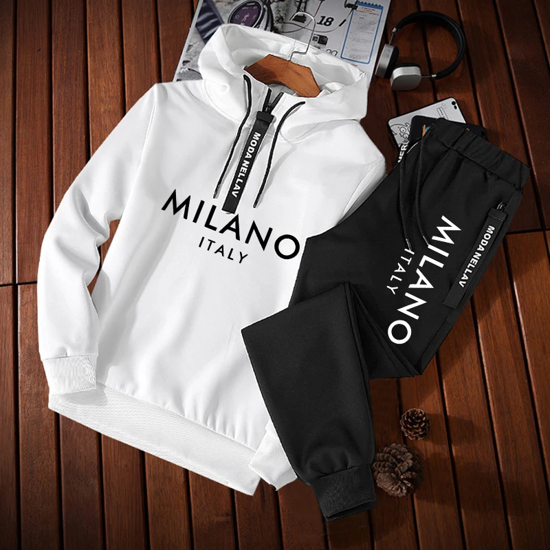 Setelan Olahraga Pria, Hoodie  - Streetwear Hoodie ulasan dan harga