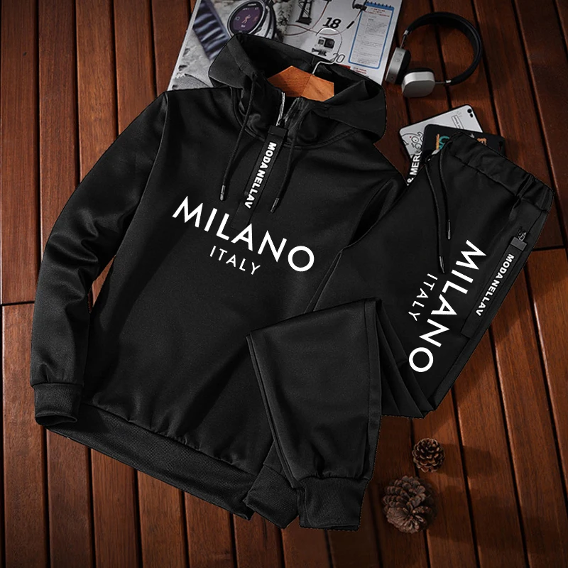Setelan Olahraga Pria, Hoodie  - Streetwear Hoodie ulasan dan harga