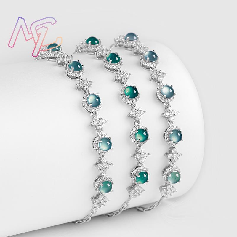 Gelang Giok Biru Myanmar Batu  - Men'S Fashion Accessories ulasan dan harga