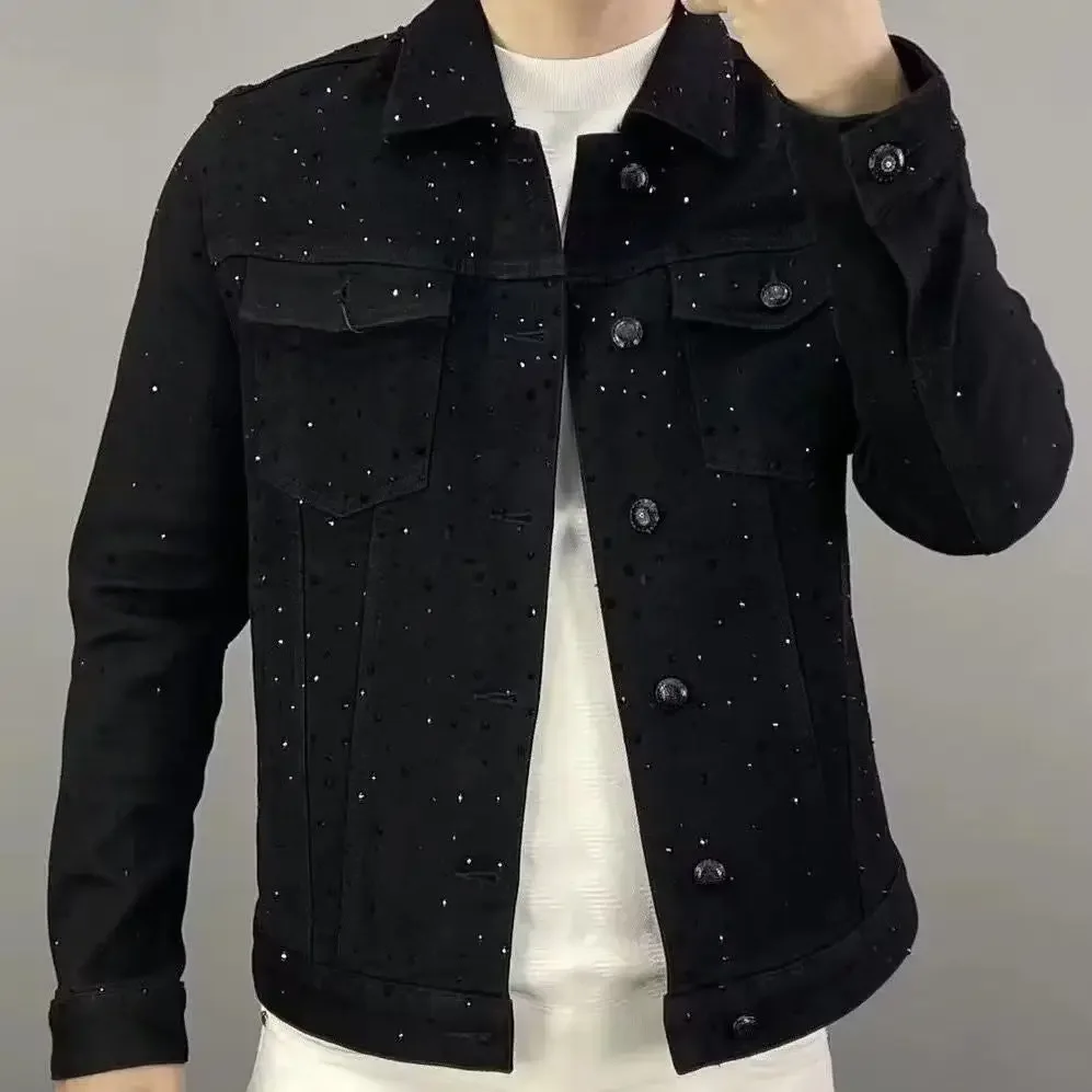 Jaket Jeans pendek untuk pria, - Mens Fashion Denim Jacket ulasan dan harga