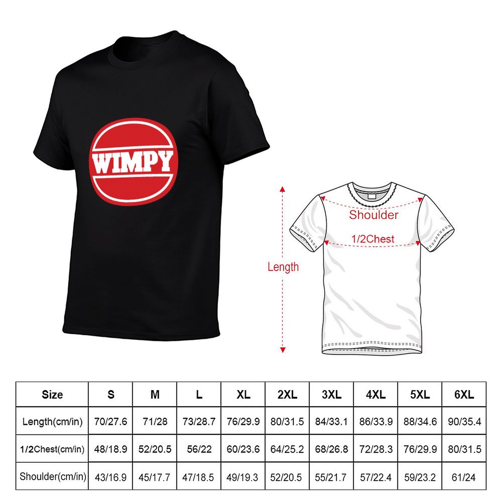 Kaos Bermerek Wimpy' (1960-an  - Men'S Fashion 1960S ulasan dan harga
