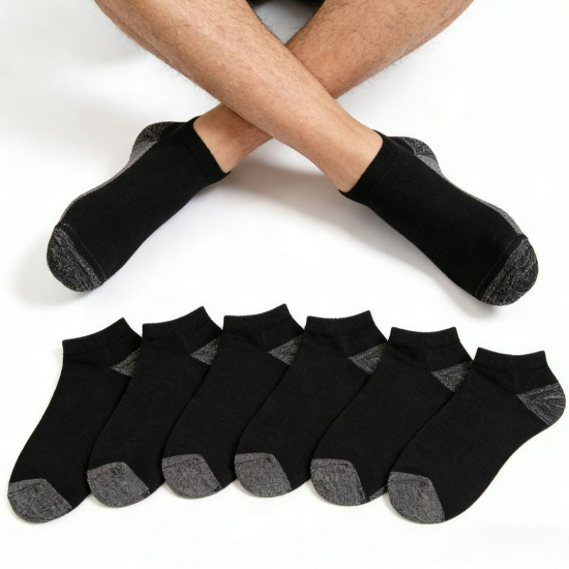 1/6 Pasang Kaus Kaki Anti Bau  - Socks Ankle Men ulasan dan harga