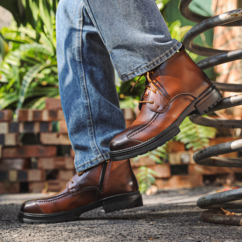 Sepatu Pria Desainer Fashion,  - Mens Fashion Combat Boots ulasan dan harga