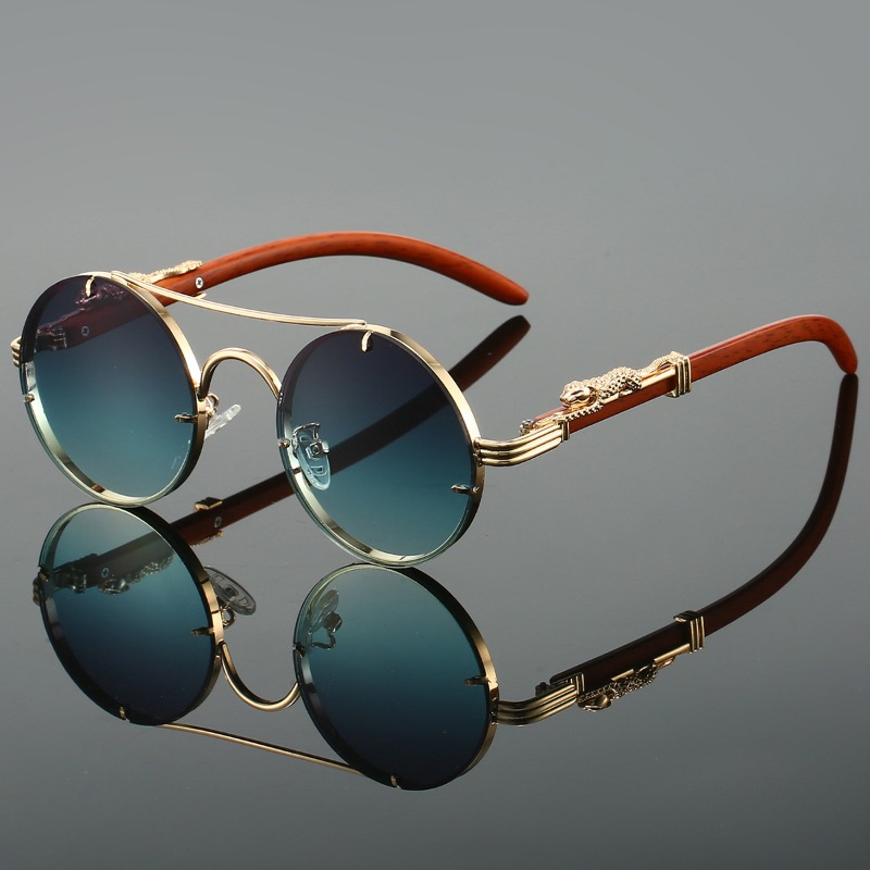 Kacamata Hitam Bulat Populer P - Men'S Fashion Round Glasses ulasan dan harga