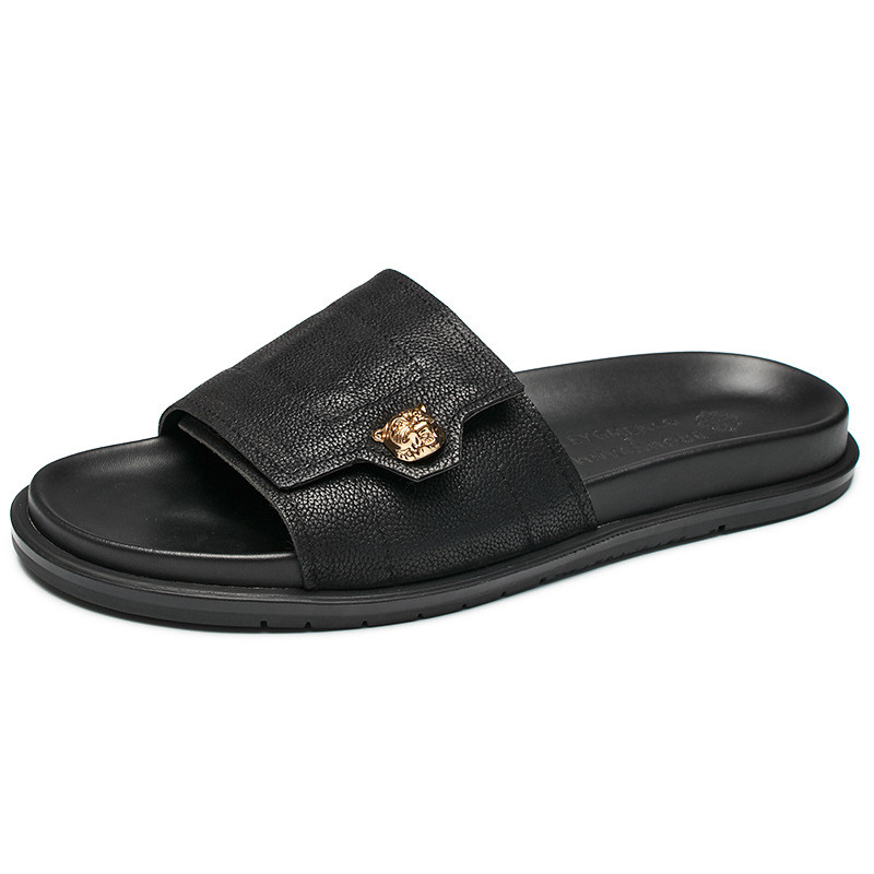 Sandal Kulit Asli Baru 2025 Sa - Mens Fashion Summer 2025 ulasan dan harga