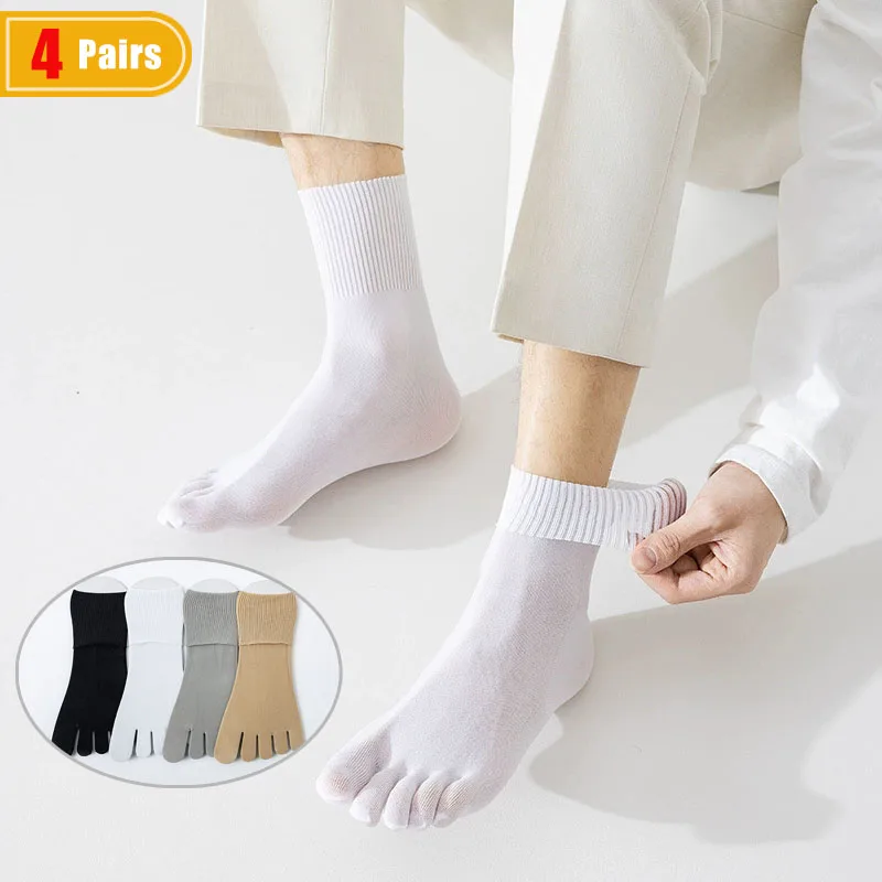 4 Pasang Kaus Kaki Lima Jari T - Socks Ankle Men ulasan dan harga