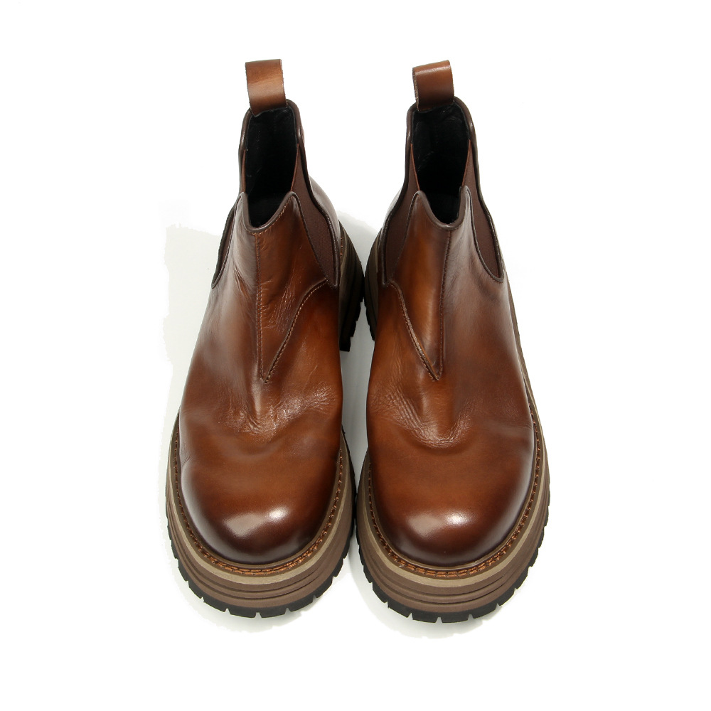 Sepatu Bot Kulit Asli Chelsea  - Mens Fashion Combat Boots ulasan dan harga
