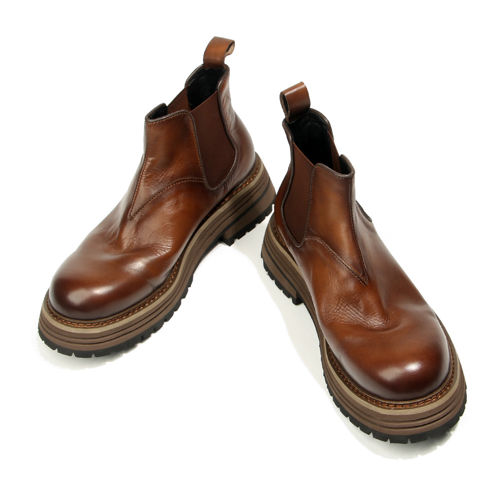 Sepatu Bot Kulit Asli Chelsea  - Mens Fashion Combat Boots ulasan dan harga