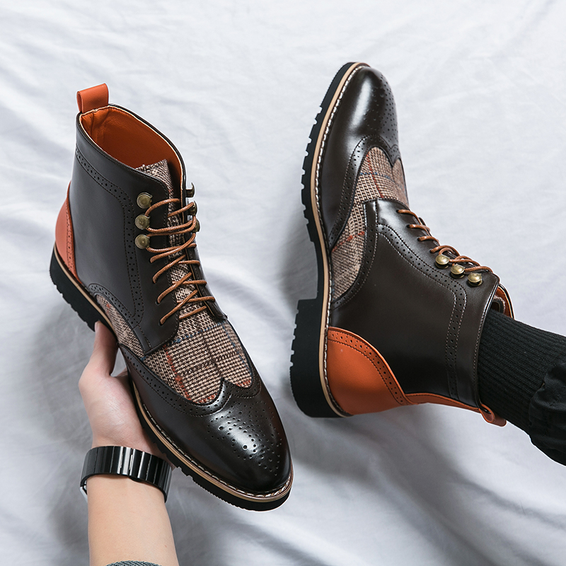 Sepatu bot tempur untuk pria,  - Mens Fashion Combat Boots ulasan dan harga